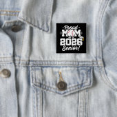 Proud Mom of a 2026 Senior Baseball Graduation 缶バッジ (インサイチュ)