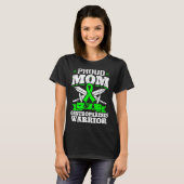 Proud Mom Of A Gastroparesis Warrior Awareness Rib Tシャツ (正面フル)