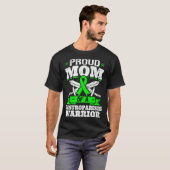 Proud Mom Of A Gastroparesis Warrior Awareness Rib Tシャツ (正面フル)