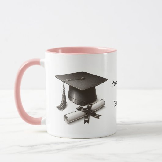 Proud Mom of a Graduate Mug マグカップ (左)