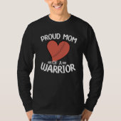 Proud Mom of a Heart Warrior CHD Surgery CHD Aware Tシャツ (正面)