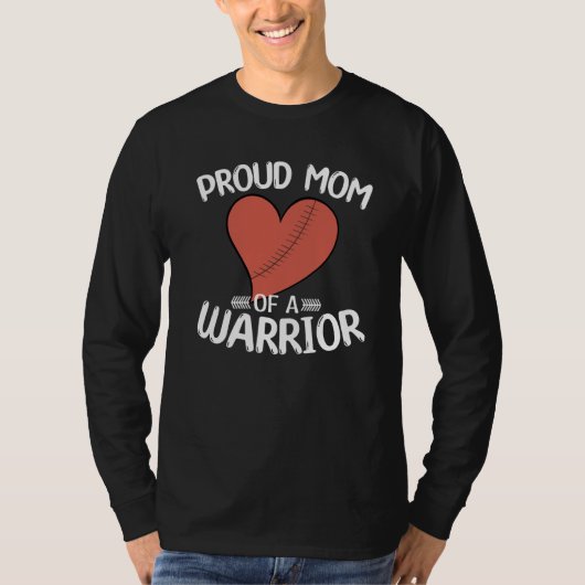 Proud Mom of a Heart Warrior CHD Surgery CHD Aware Tシャツ (正面)