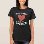 Proud Mom of a Heart Warrior CHD Surgery CHD Aware Tシャツ (正面)