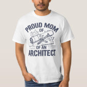 Proud Mom of an Architect Tシャツ (正面)