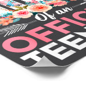 Proud Mom Of Teenager 13th Birthday Gift Girls Tee ポスター (角)