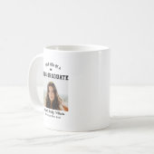 Proud Mom Senior Custom Year Graduate Photo Parent コーヒーマグカップ (正面左)