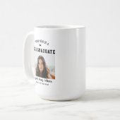 Proud Mom Senior Custom Year Graduate Photo Parent コーヒーマグカップ (正面左)