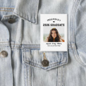 Proud Mom Senior Custom Year Graduate Photo Parent 缶バッジ (インサイチュ)