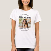 Proud Mom Senior Custom Year Graduate Photo Parent Tシャツ (正面)