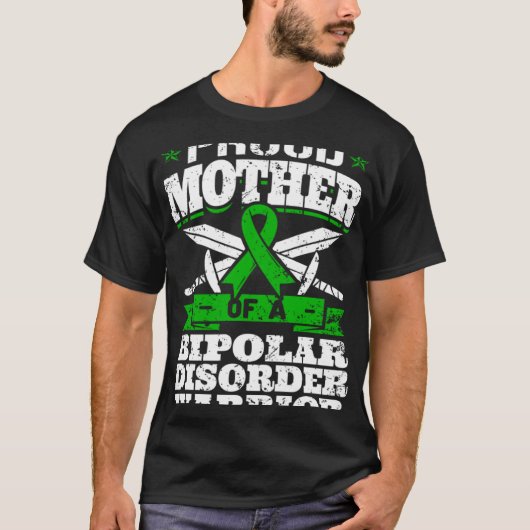 Proud Mother Of A Bipolar Disorder Warrior Awarene Tシャツ (正面)