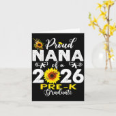 Proud nana of 2026 pre-k graduate mothers day カード (黄色い花)