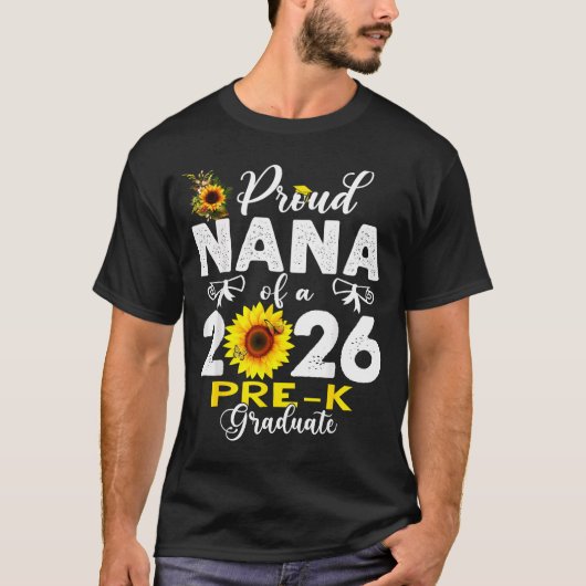 Proud nana of 2026 pre-k graduate mothers day tシャツ (正面)