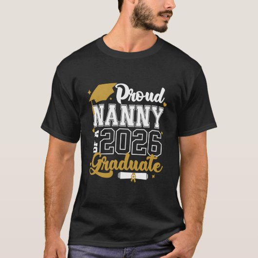 Proud Nanny Of A 2026 Graduate Senior 2026 Class Tシャツ (正面)
