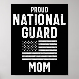 Proud national guard mom memorial day gift  ポスター