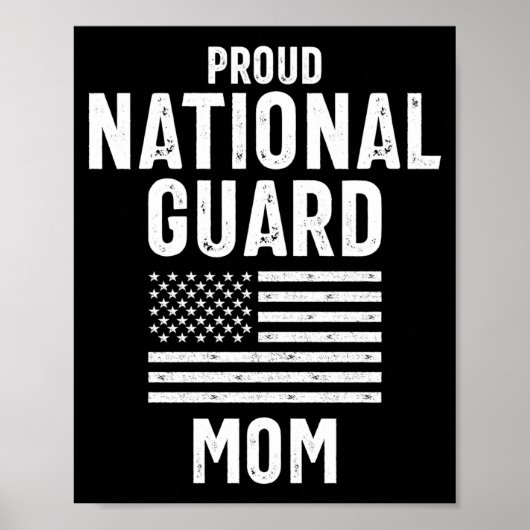 Proud national guard mom memorial day gift  ポスター (正面)