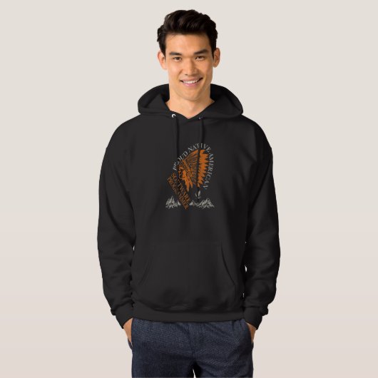 Proud Native American Job Software Programmer パーカ (正面フル)