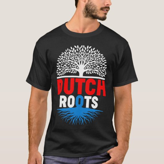  Proud Native Dutch Netherland Flag Dutch Roots Tr Tシャツ (正面)