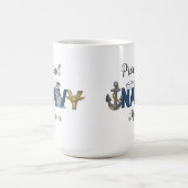 Proud navy mom mother's day コーヒーマグカップ (中央)