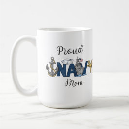 Proud navy mom mother's day コーヒーマグカップ