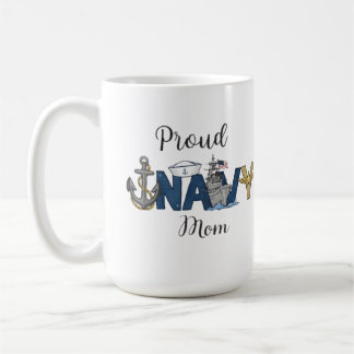 Proud navy mom mother's day コーヒーマグカップ