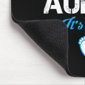 Proud New Auntie It's A Boy Gender Reveal Funny Fa マウスパッド (コーナー)