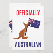 Proud New Australian Citizen Card – Patriotic Gift サンキューカード (正面/裏面)
