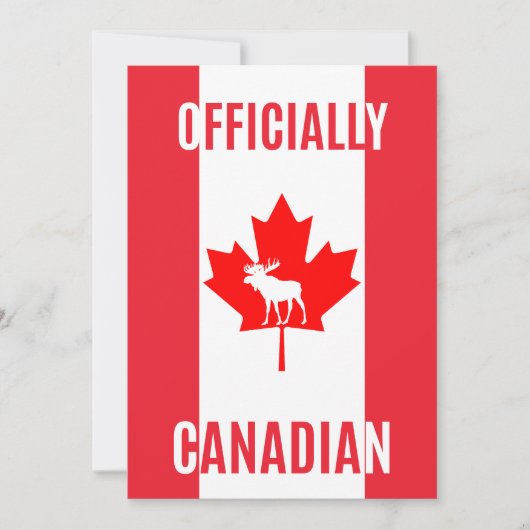 Proud New Canadian Citizen Card – Patriotic Gift サンキューカード (正面)