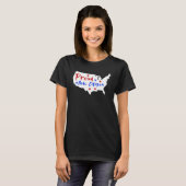 Proud New Citizen Women USA Citizen American Flag  Tシャツ (正面フル)