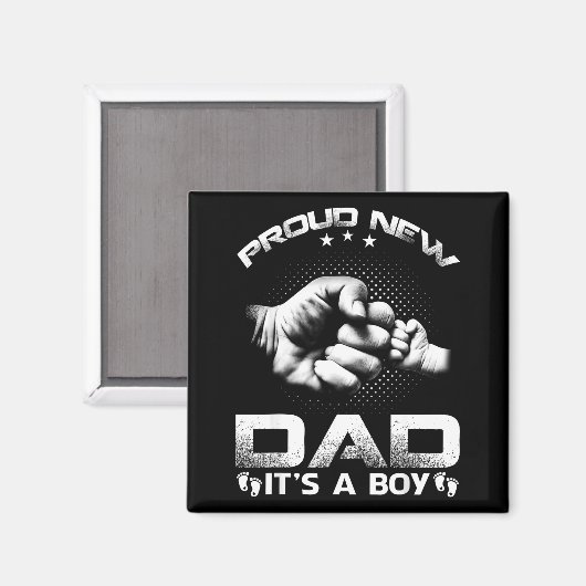 Proud New Dad It's A Boy  マグネット (正面/裏面)