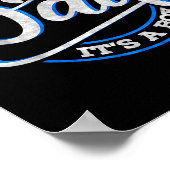 Proud New Dad It's A Boy Funny First Time Dad  ポスター (角)