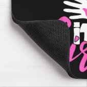 Proud New Dad It's A Girl Funny Pregnancy First Ti マウスパッド (コーナー)