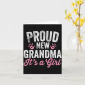 Proud New Grandma It's A Girl Mother Soon To Be Mo カード (黄色い花)