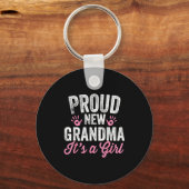 Proud New Grandma It's A Girl Mother Soon To Be Mo キーホルダー (正面)