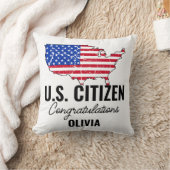 Proud New U.S. Citizen – American Map  クッション (ブランケット)