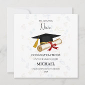 Proud Niece Graduation Personalized カード (正面)
