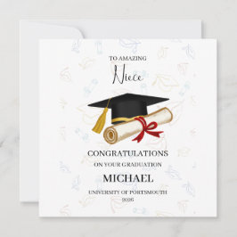 Proud Niece Graduation Personalized カード
