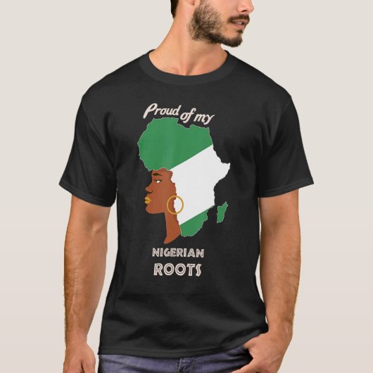 Proud Nigerian Roots Black History Month Women's Tシャツ (正面)