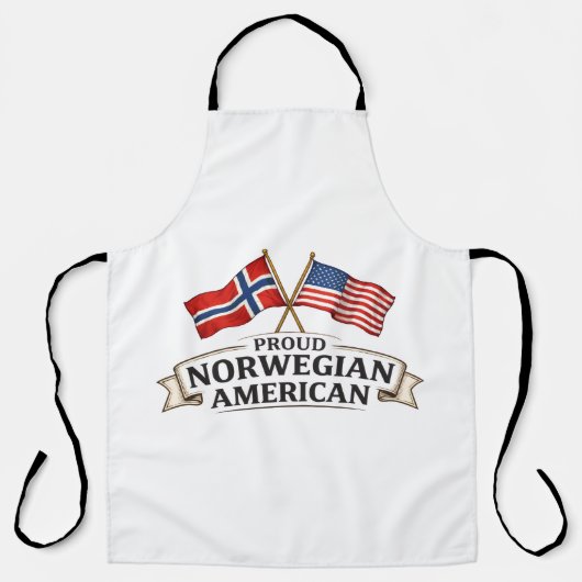 Proud Norwegian American Apron エプロン (正面)