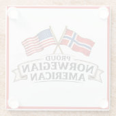 Proud Norwegian American Glass Coaster ガラスコースター (裏面)