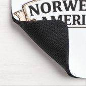 Proud Norwegian American Mouse Pad マウスパッド (コーナー)
