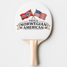 Proud Norwegian American Ping Pong Paddle 卓球ラケット