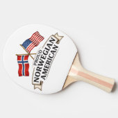 Proud Norwegian American Ping Pong Paddle 卓球ラケット (横)