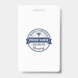 Proud Nurse Healthcare Hero Vintage Badge バッジ