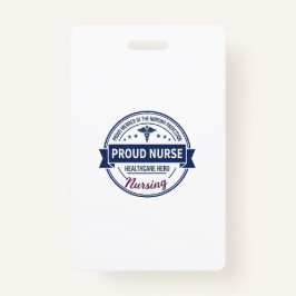 Proud Nurse Healthcare Hero Vintage Badge バッジ