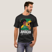 Proud Of My Jamaican Roots Jamaica BHM BLM Pride A Tシャツ (正面フル)