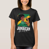 Proud Of My Jamaican Roots Jamaica BHM BLM Pride A Tシャツ (正面)