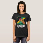 Proud Of My Jamaican Roots Jamaica BHM BLM Pride A Tシャツ (正面フル)