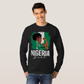 Proud Of My Nigerian Roots Nigeria BHM BLM Pride A Tシャツ (正面フル)