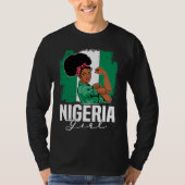 Proud Of My Nigerian Roots Nigeria BHM BLM Pride A Tシャツ (正面)