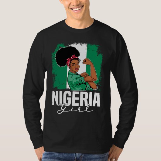 Proud Of My Nigerian Roots Nigeria BHM BLM Pride A Tシャツ (正面)